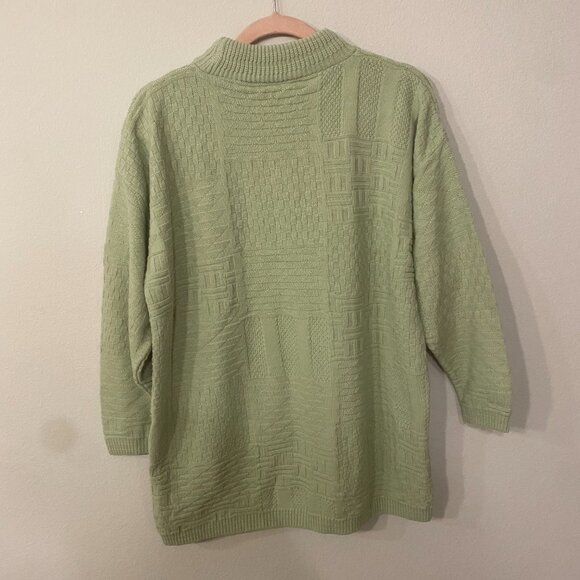 Claudia Barnes Vintage Green Sweater Large - Picture 3 of 3